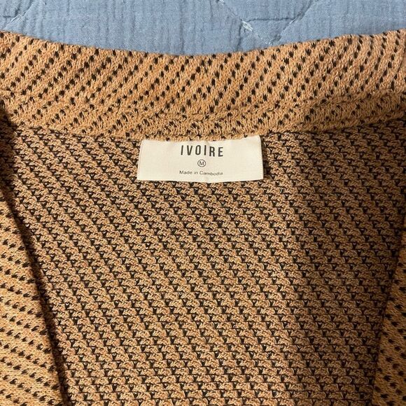 Lightweight Open Front Striped Cardigan – Size Medium - Picture 2 of 4